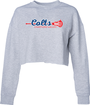 CV LAX WOMEN'S FACEOFF CROP CREW NECK