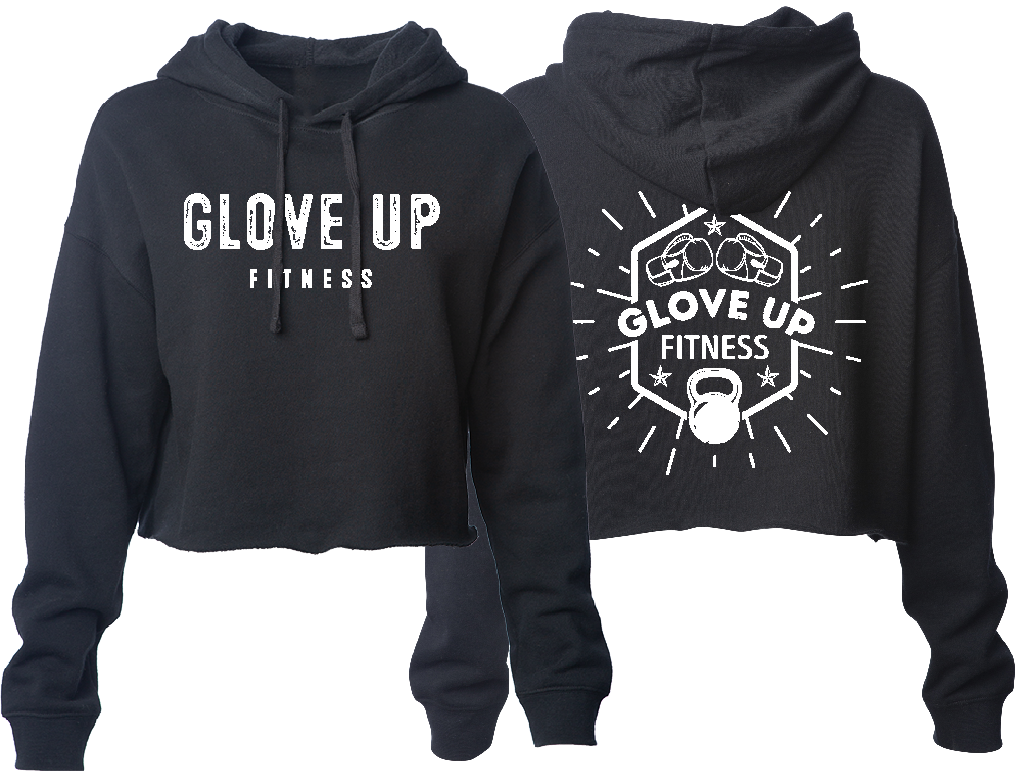 GLOVE UP FITNESS WOMENS CROP HOODIE