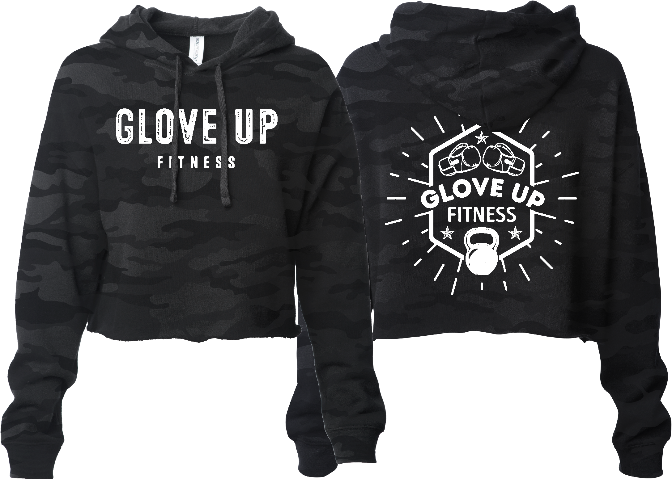 GLOVE UP FITNESS WOMENS CROP HOODIE