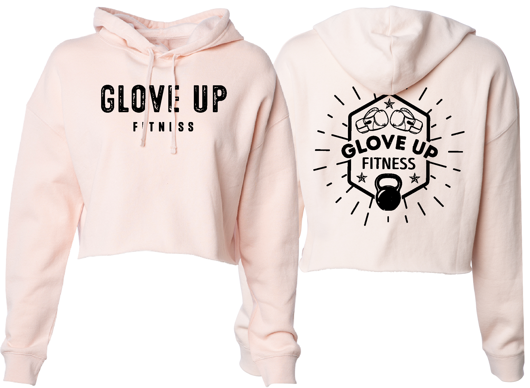 GLOVE UP FITNESS WOMENS CROP HOODIE