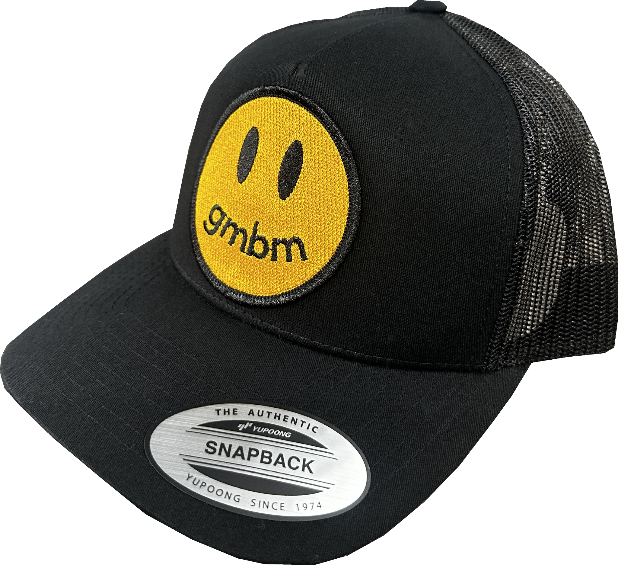 GMBM SMILEY OVERSIZED PATCH TRUCKER