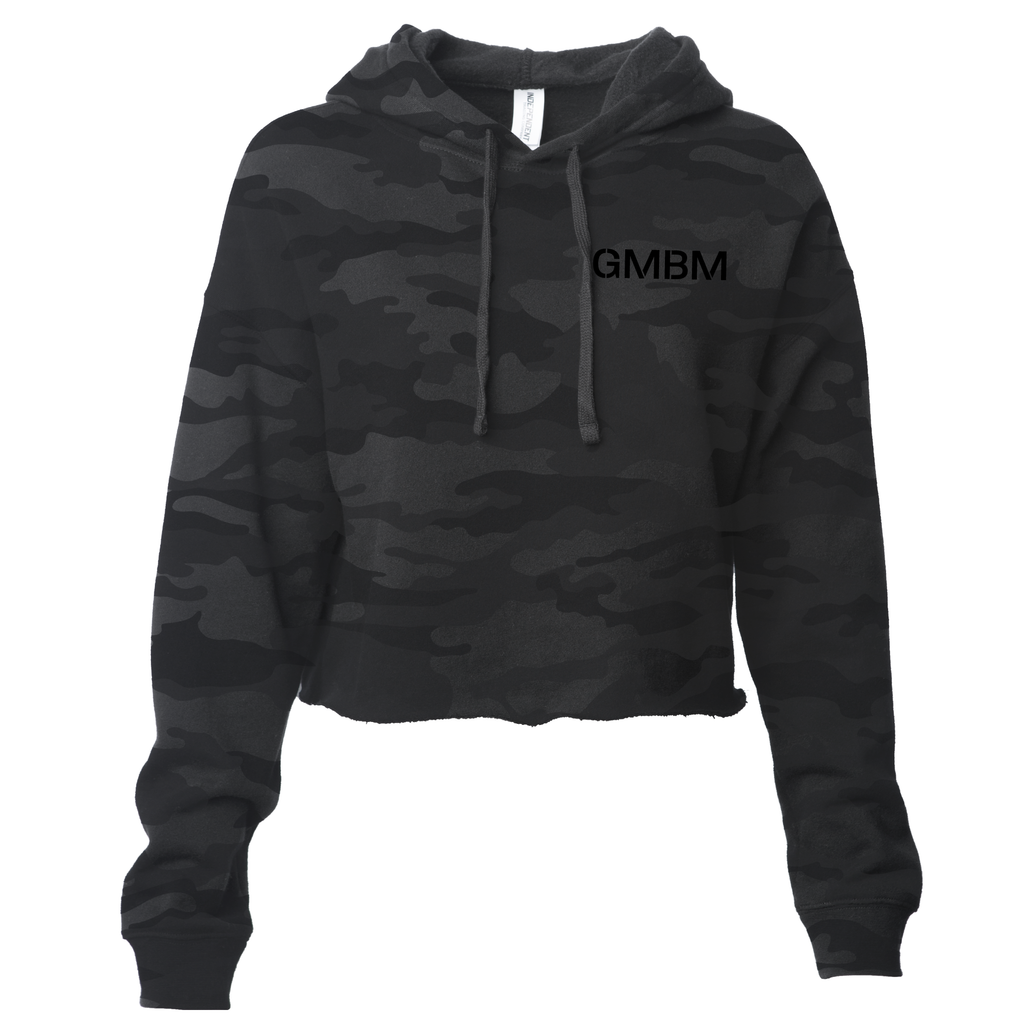 GMBM WOMEN'S DROP TOP CROP HOODIE